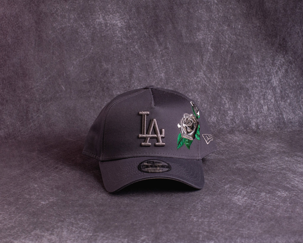 LOS ANGELES DODGERS 'GRAY TONAL ROSES' 9FORTY A-FRAME SNAPBACK