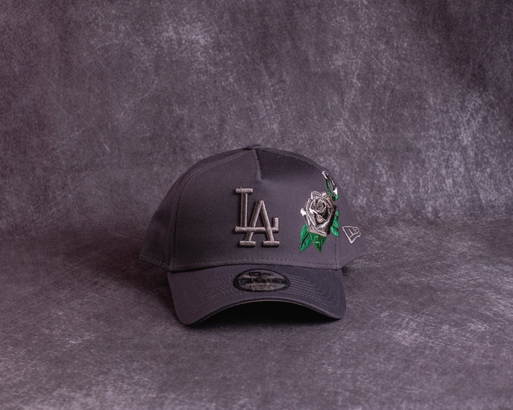 LOS ANGELES DODGERS 'GRAY TONAL ROSES' 9FORTY A-FRAME SNAPBACK