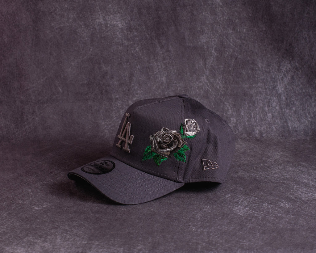 LOS ANGELES DODGERS 'GRAY TONAL ROSES' 9FORTY A-FRAME SNAPBACK