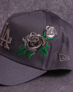 LOS ANGELES DODGERS 'GRAY TONAL ROSES' 9FORTY A-FRAME SNAPBACK